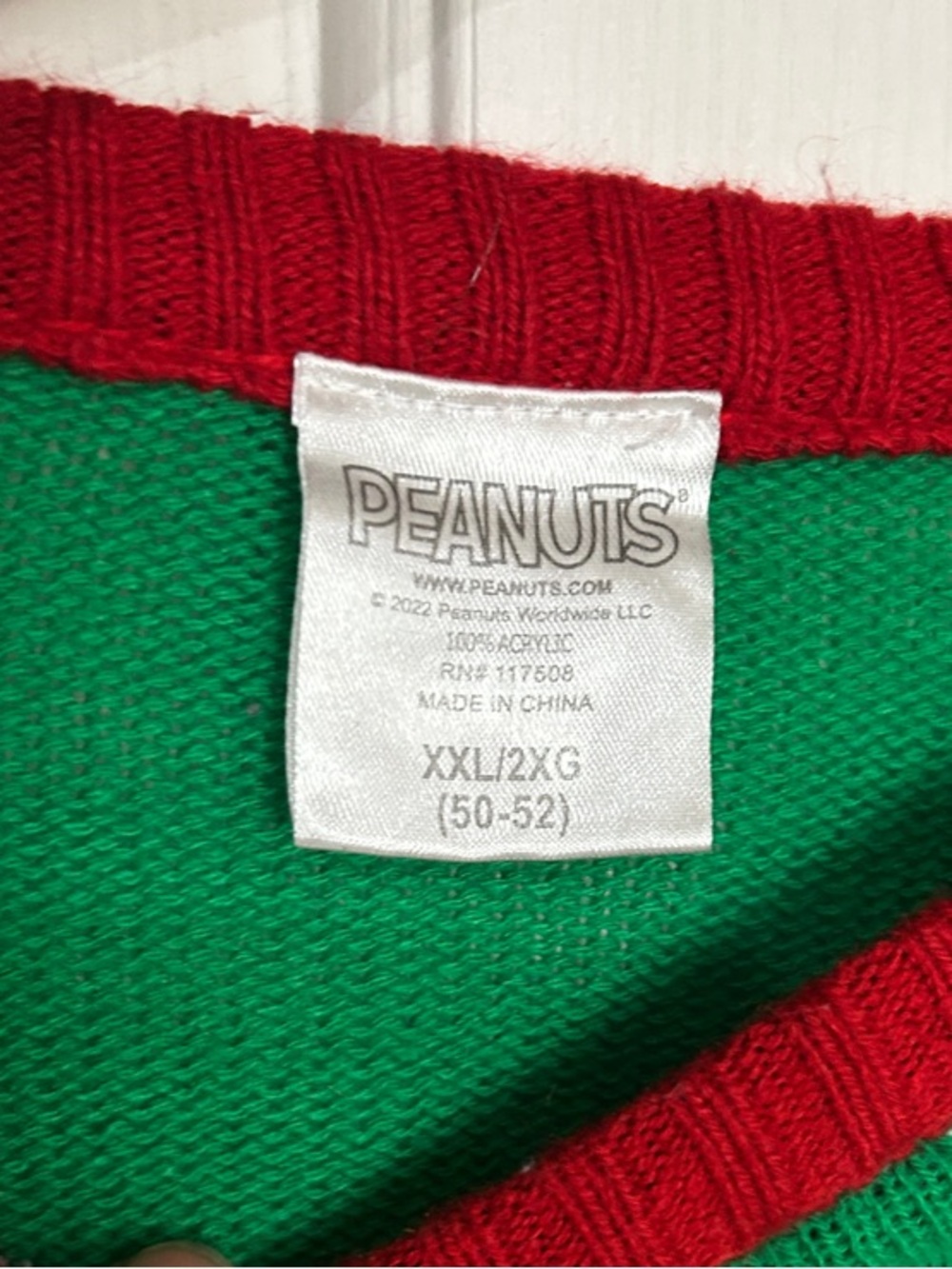 Peanuts Snoopy Snoopy’s Doghouse Ugly Christmas Sweater XXL 2X - Picture 2 of 6